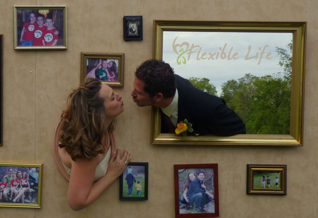 One of my favorite DIY projects from our wedding was our photo booth wall