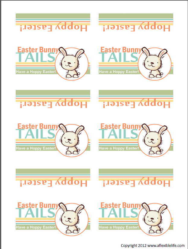 DIY easter bunny treat PDF
