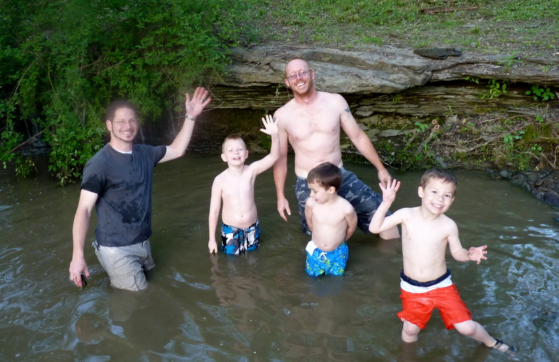 boys in the water