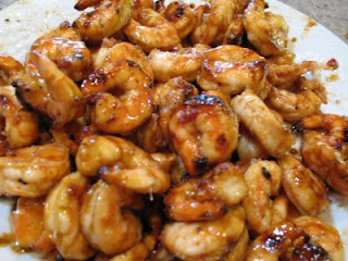spicy honey grilled shrimp