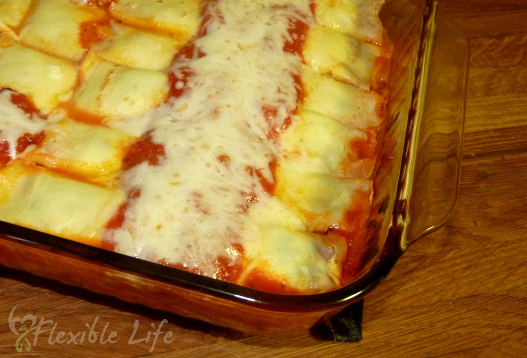 Crespelle manicotti is great paired with a chicken dish